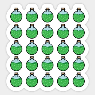 DIY Green Potions/Poisons for Tabletop Board Games Sticker